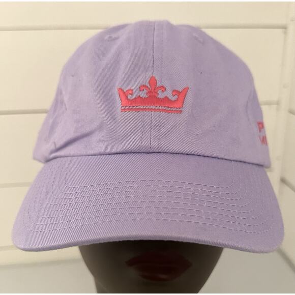 Peter Millar Golf Hat Cap Turquoise Purple Lilac Logo Embroidered Crown - Picture 1 of 6